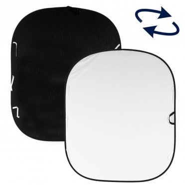 Collapsible Reversible 1.8 x 2.1m Black/White