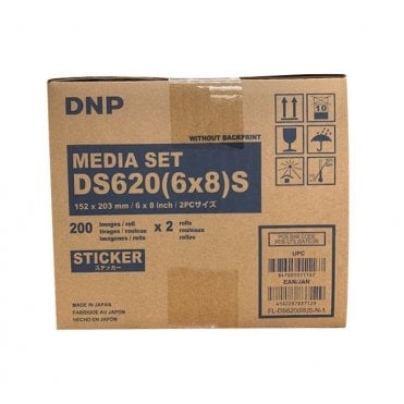 DNP DS620 6x8” / 15x20cm Sticker media pack (400 prints per box)