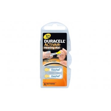 DURACELL DA10 HEARING AID BATTERY 6 PK (10 PACKS PER BOX)