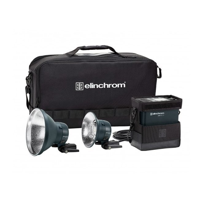 Elinchrom ELB 500 TTL DUAL To Go Kit (Pack, Battery, Case & 2x TTL Heads)