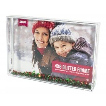 Glitterframe 4x6 Red Green Stars (Box of 24)