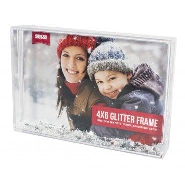 Glitterframe 4x6 Snow & Snowflakes (Box of 24)