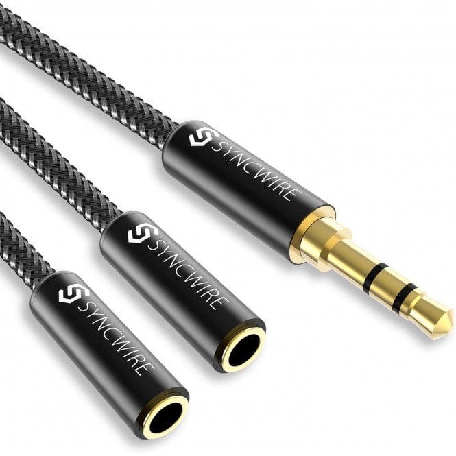 Headphone Splitter Cable Syncwire 3.5mm Aux Splitter Adapter 