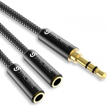 Headphone Splitter Cable Syncwire 3.5mm Aux Splitter Adapter 
