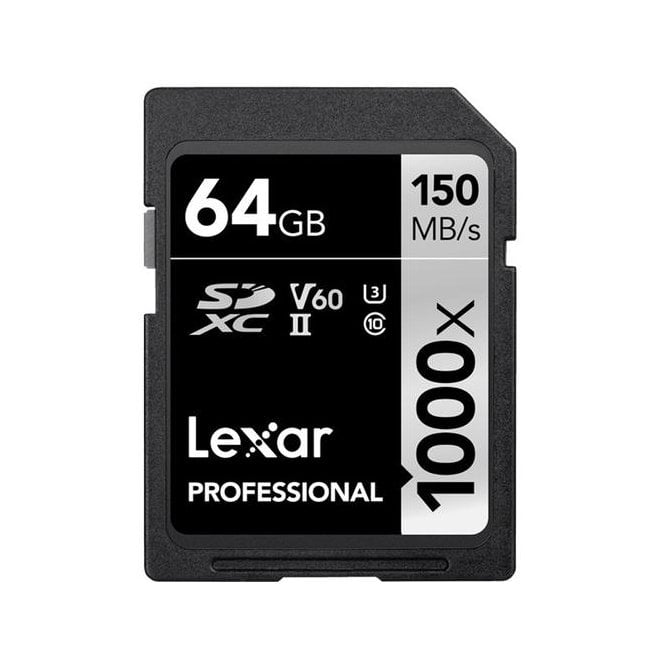 Lexar SDXC UHS-II Class 10 Pro Memory Card 64GB