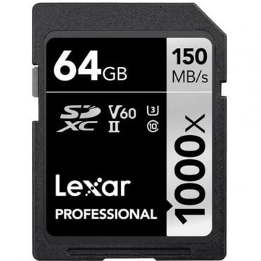 Lexar SDXC UHS-II Class 10 Pro  Memory Card 64GB
