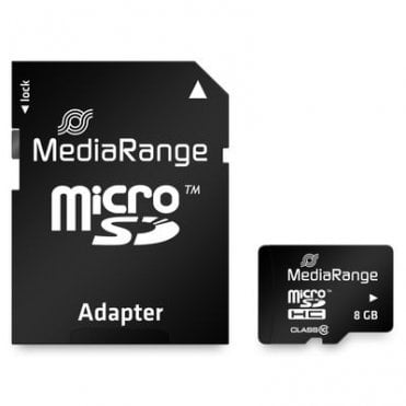 Mediarange Micro SDHC 8GB Class 10 Memory Card