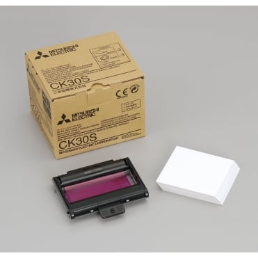 Mitsubishi CK30S Paper and Ink Cartridge