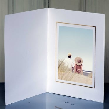 Photo Folders - White & Gold