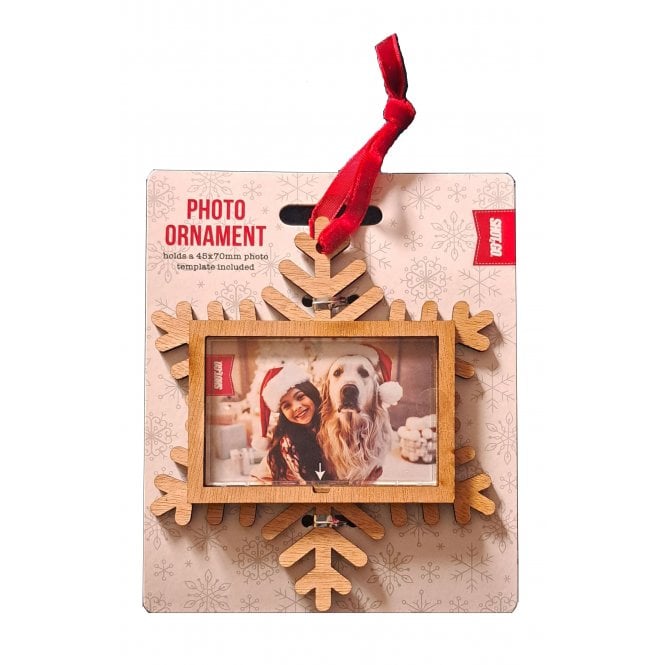 Snowflake Wooden Ornament 45x70mm (Box of 72)